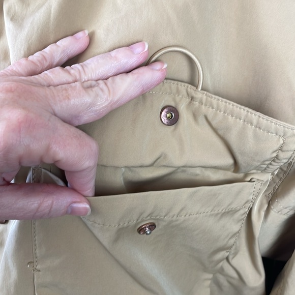 Bershka Lovely Camel Color Lined Coat w/Detachable Hood - Size Large - Picture 8 of 16